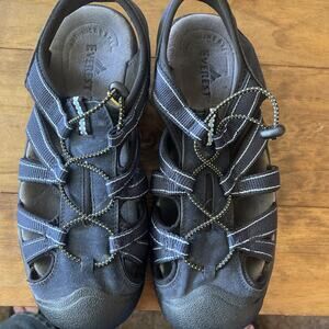 Everest Sport Sandal Mens 8.5 Elsinore Navy Bungee Lace Comfort Lake Beach